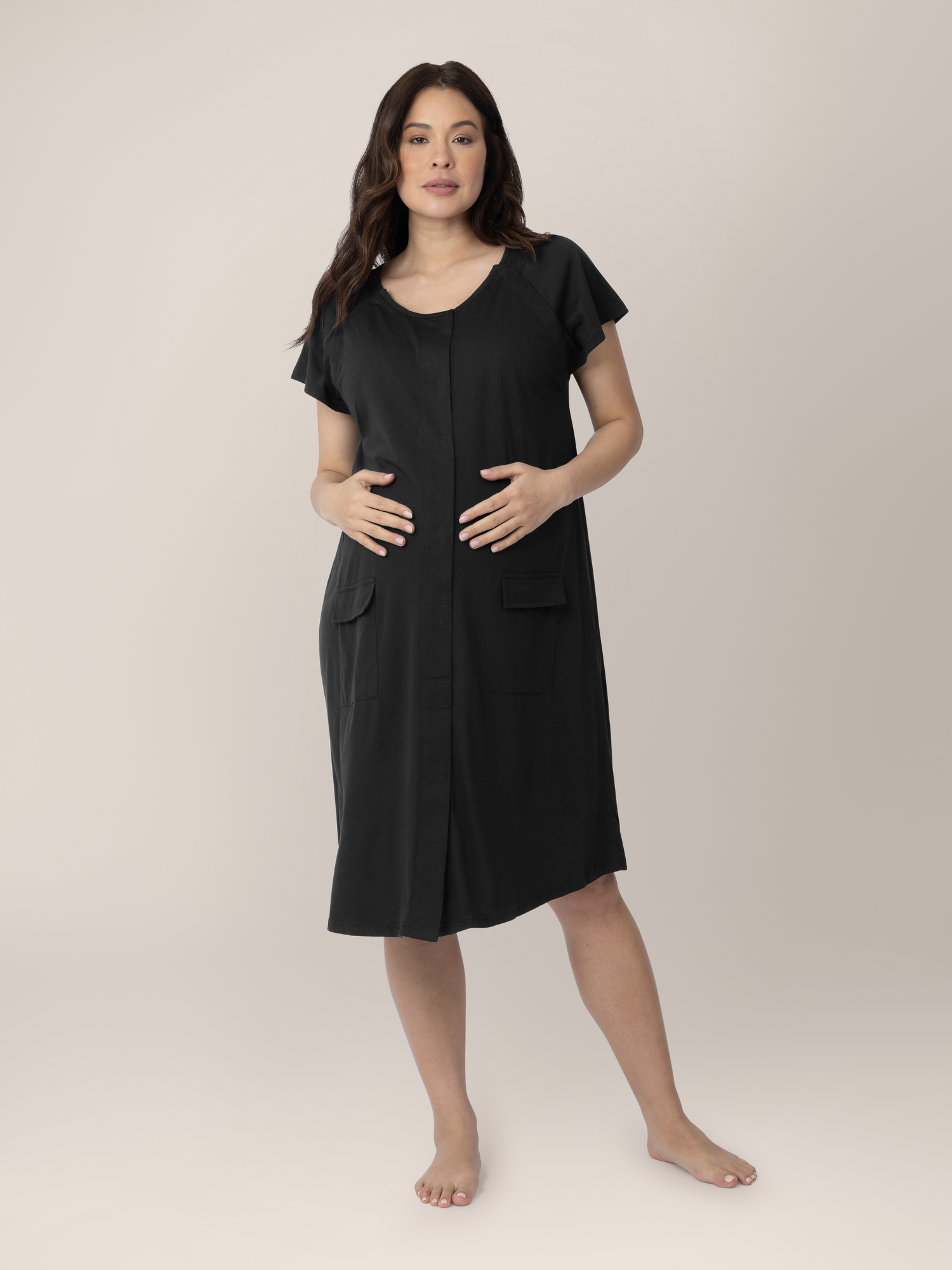 And Robe Set Labor And Delivery Gown Women Maternity Nursing Gown