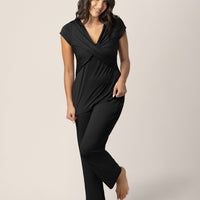 Kindred Bravely Davy Maternity & Nursing Pajama Set | Black