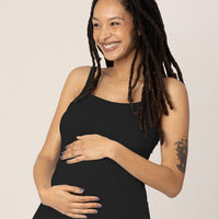 Kindred Bravely Bamboo Lounge Around Nursing Tank | Black