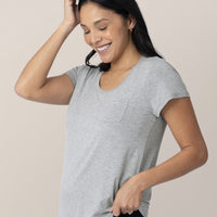 Kindred Bravely Everyday Maternity & Nursing T-shirt | Grey Heather