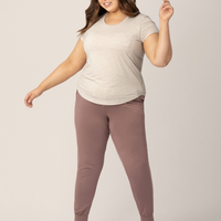 Kindred Bravely Everyday Maternity & Nursing T-shirt | Oatmeal Stripe