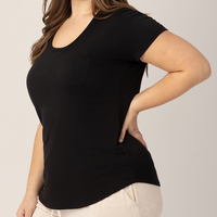 Kindred Bravely Everyday Maternity & Nursing T-shirt | Black