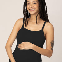 Kindred Bravely Bamboo Lounge Around Nursing Tank | Black