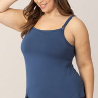 Kindred Bravely Bamboo Lounge Around Nursing Tank | Slate Blue