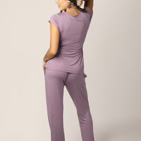 Kindred Bravely Davy Maternity & Nursing Pajama Set | Dusty Mauve