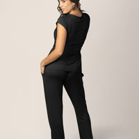 Kindred Bravely Davy Maternity & Nursing Pajama Set | Black