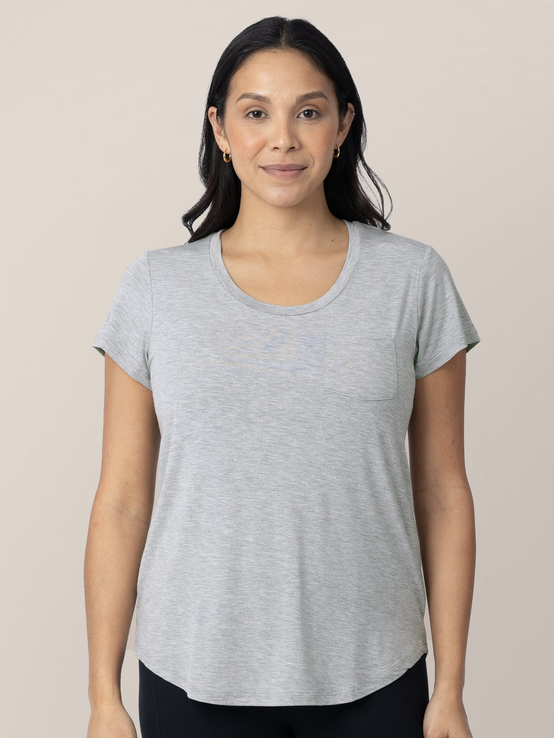 Kindred Bravely Everyday Maternity & Nursing T-shirt | Grey Heather
