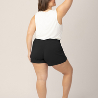 Kindred Bravely Bamboo Maternity & Postpartum Lounge Short | Black