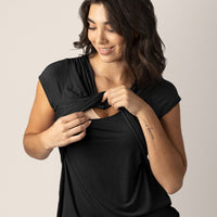 Kindred Bravely Davy Maternity & Nursing Pajama Set | Black