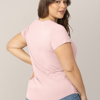 Kindred Bravely Everyday Maternity & Nursing T-shirt | Dusty Pink
