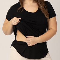 Kindred Bravely Everyday Maternity & Nursing T-shirt | Black