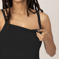Kindred Bravely Bamboo Lounge Around Nursing Tank | Black