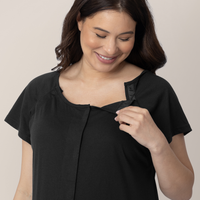 Kindred Bravely Universal Labor & Delivery Gown | Black