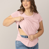 Kindred Bravely Everyday Maternity & Nursing T-shirt | Dusty Pink