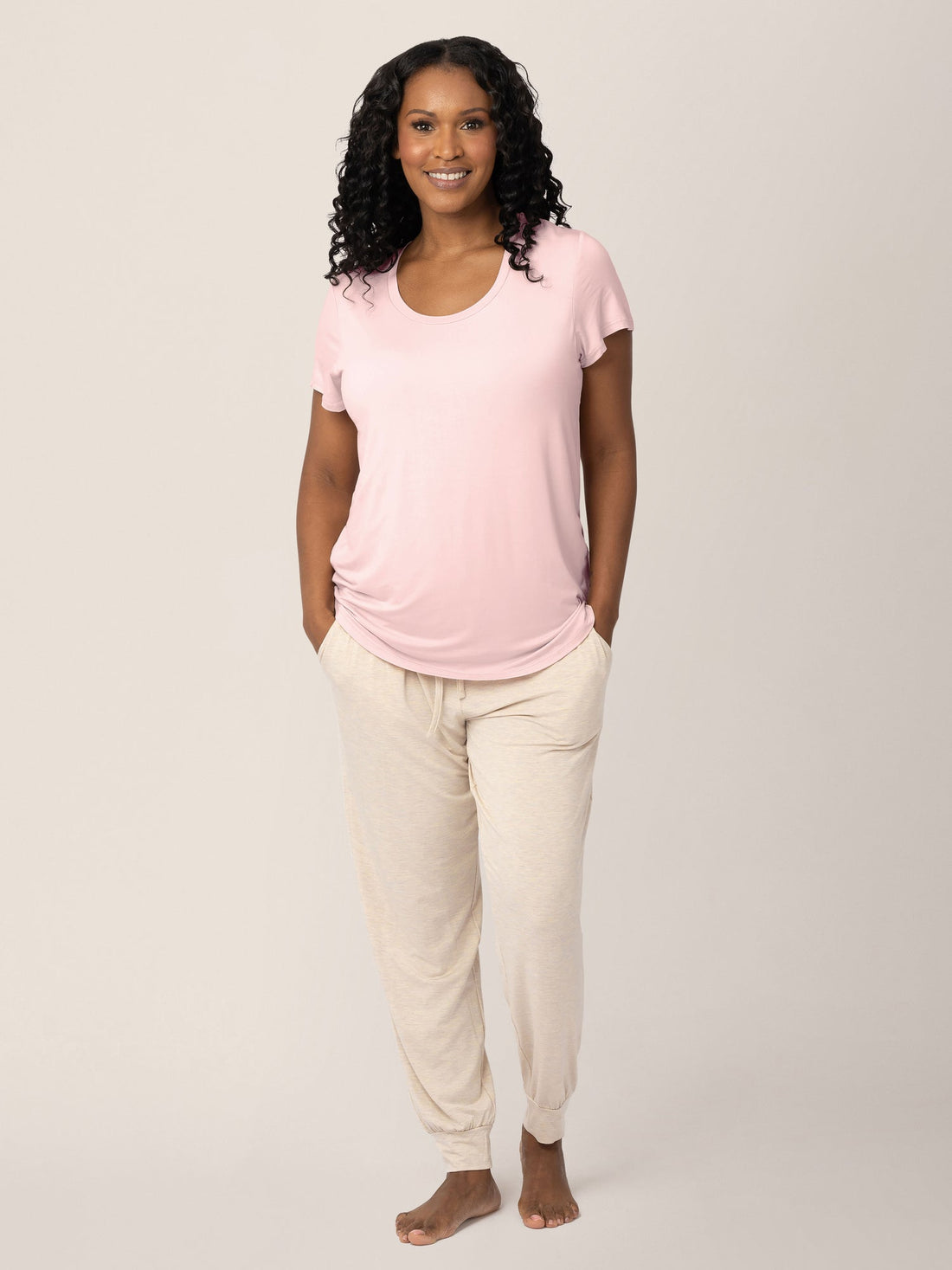 Kindred Bravely Everyday Maternity & Nursing T-shirt | Dusty Pink