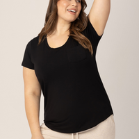 Kindred Bravely Everyday Maternity & Nursing T-shirt | Black