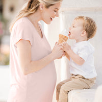 Kindred Bravely Everyday Maternity & Nursing T-shirt | Dusty Pink