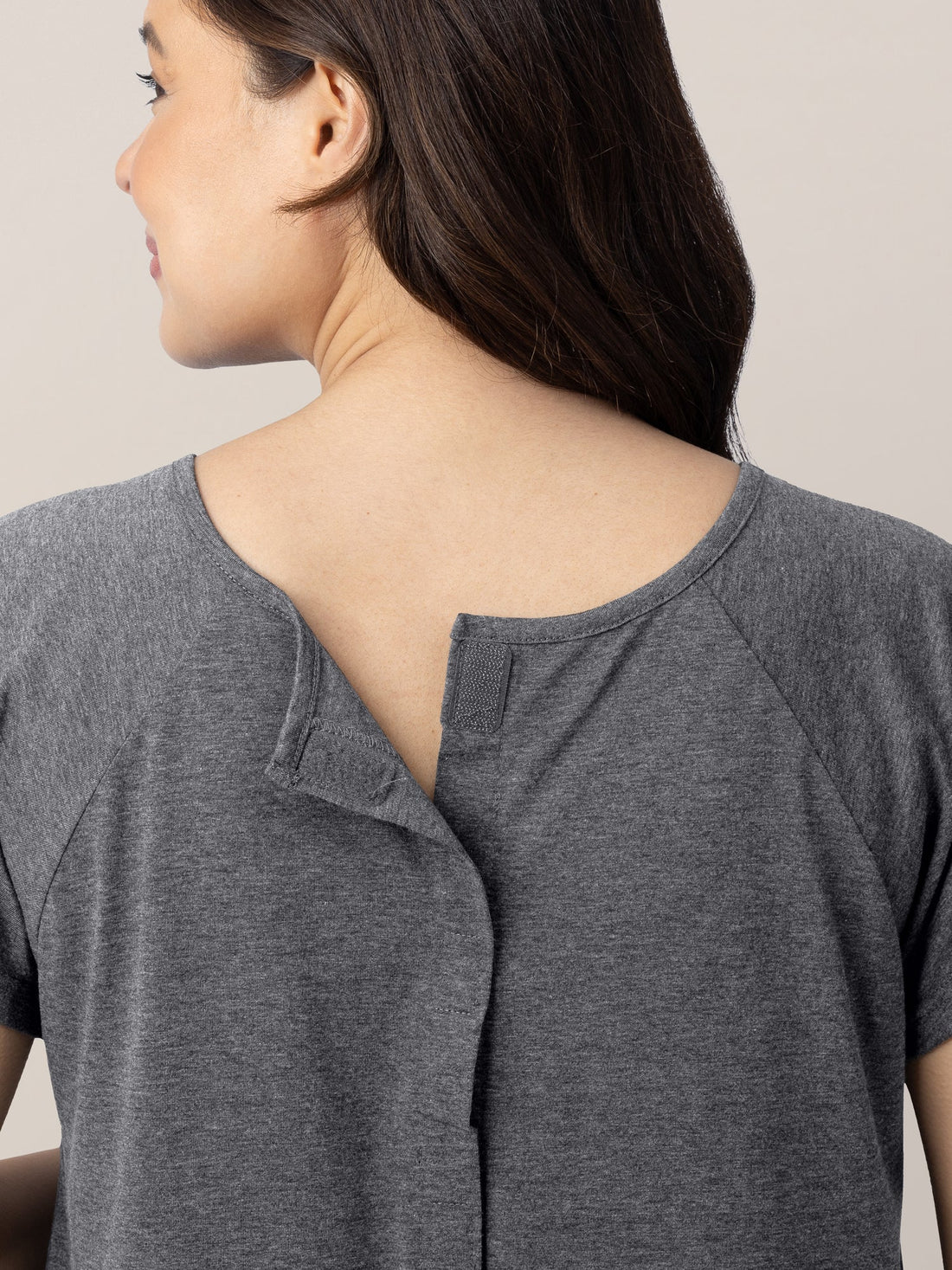 Kindred Bravely Universal Labor & Delivery Gown | Grey Heather