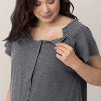 Kindred Bravely Universal Labor & Delivery Gown | Grey Heather