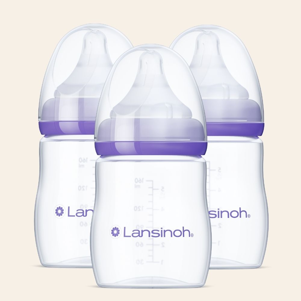 Lansinoh Baby Bottles with NaturalWave Nipple (5oz)
