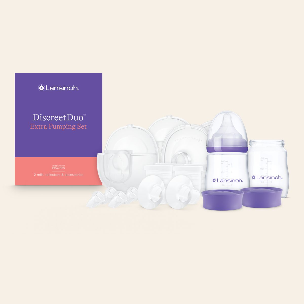 DiscreetDuo Extra Pumping Set – Lansinoh