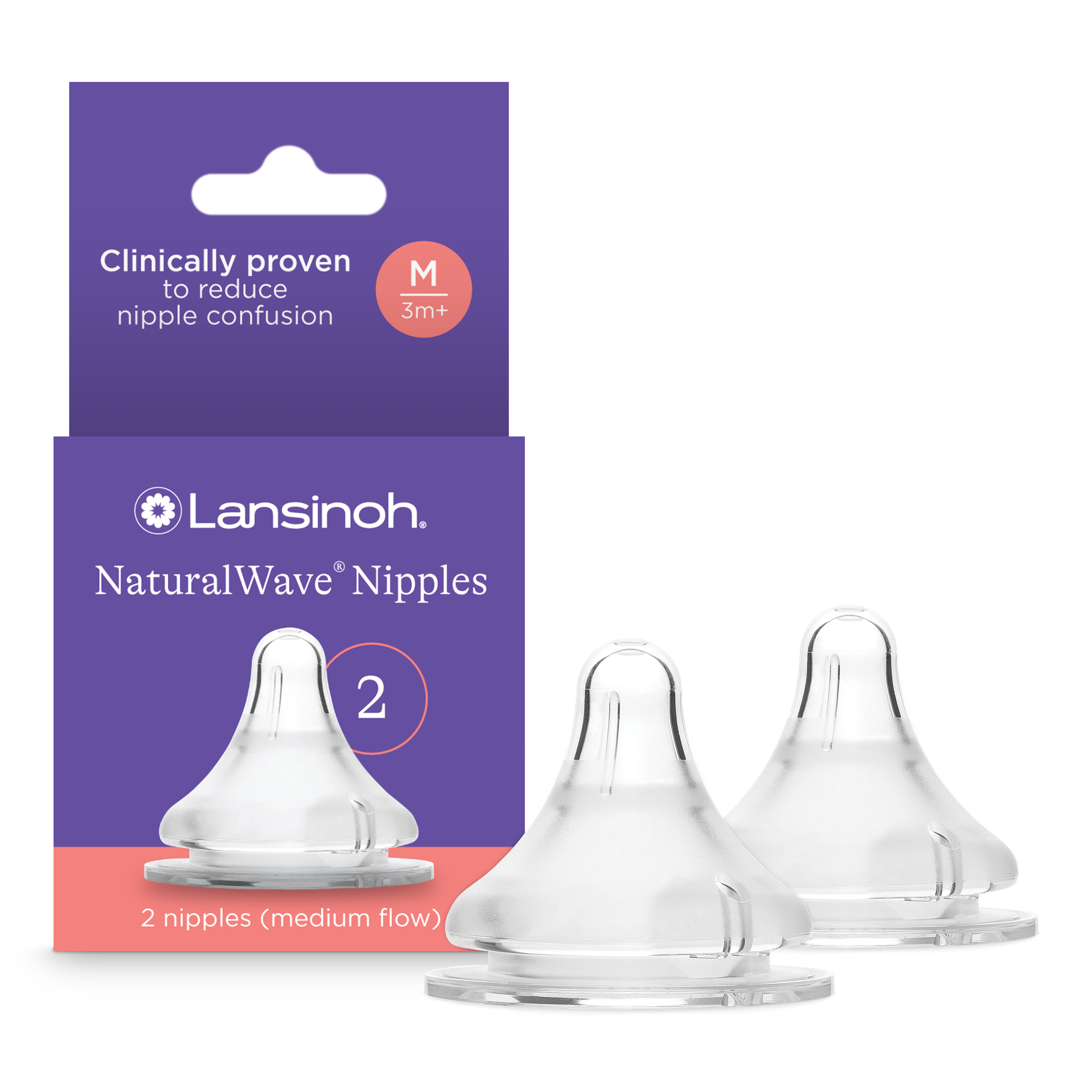 Lansinoh NaturalWave Bottle Nipples Count - Main Image