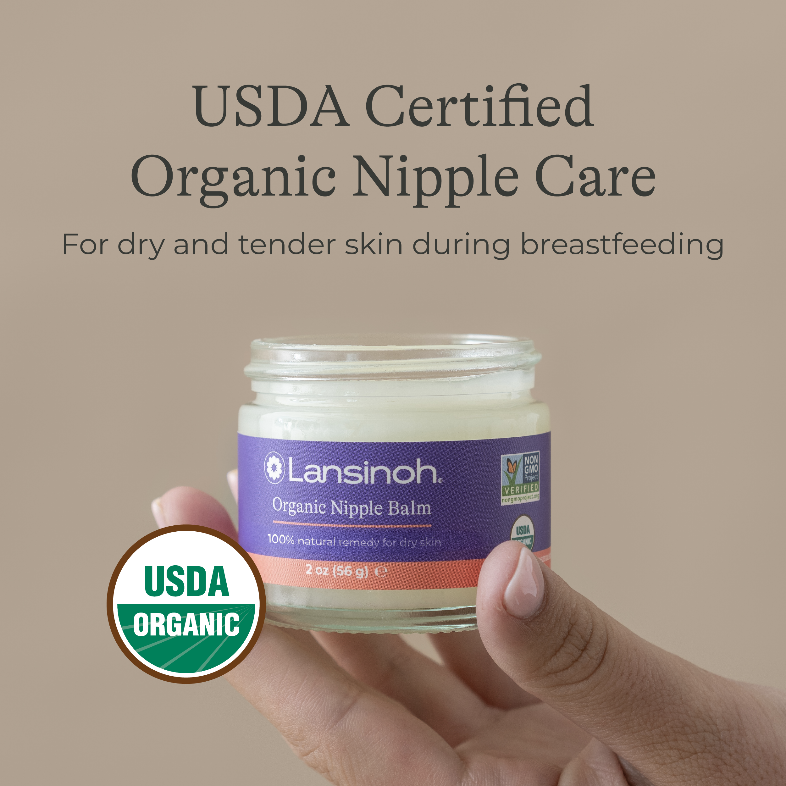 Lansinoh Organic Nipple Balm | Soothing Breast Balm