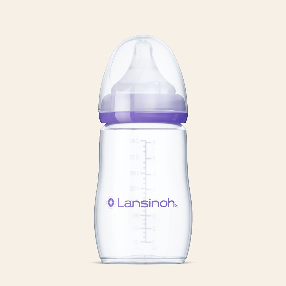 Lansinoh Baby Bottles (8 oz) with NaturalWave Nipple