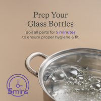 Glass Baby Bottles 8oz (4 pack)