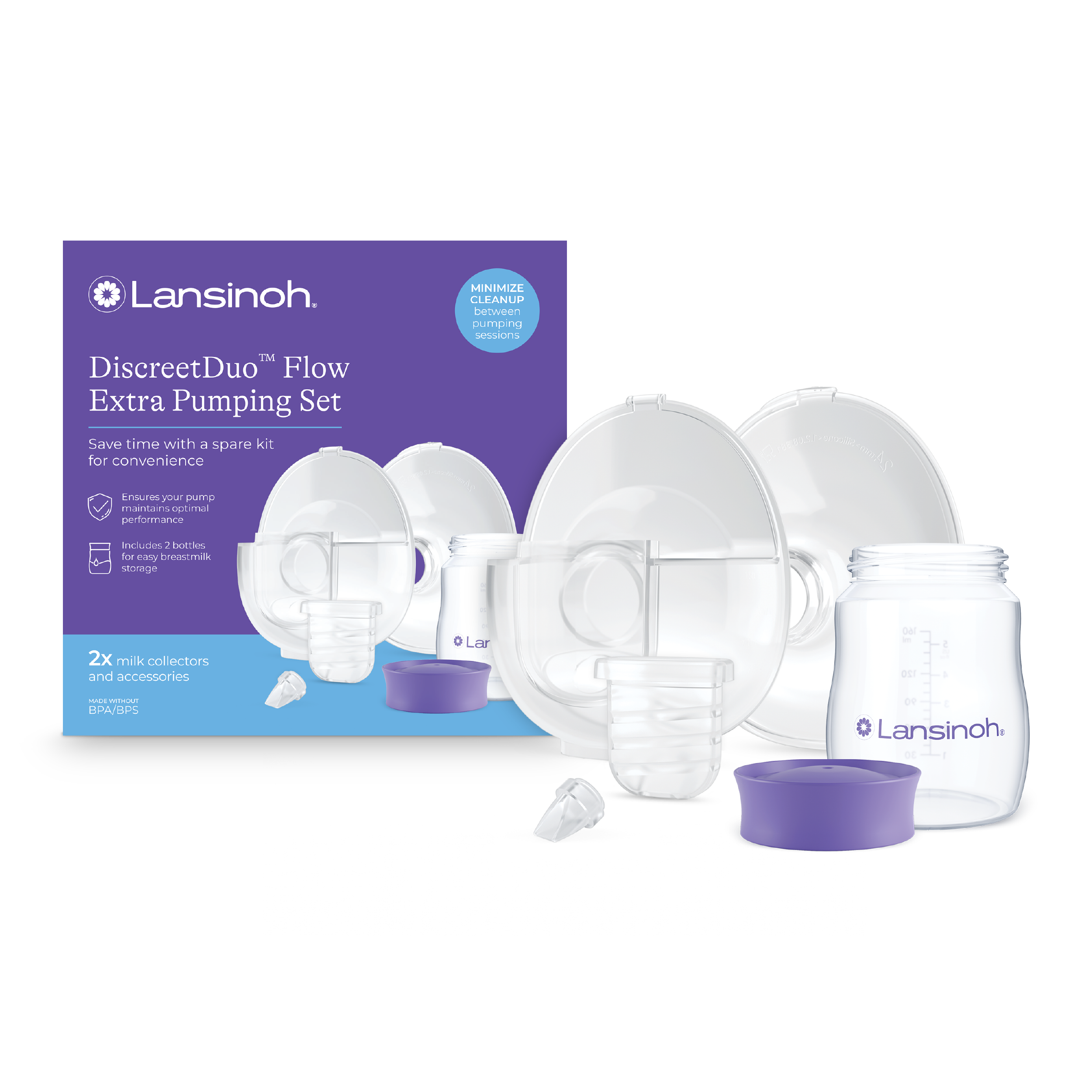 DiscreetDuo™ Flow Extra Pumping Set – Lansinoh