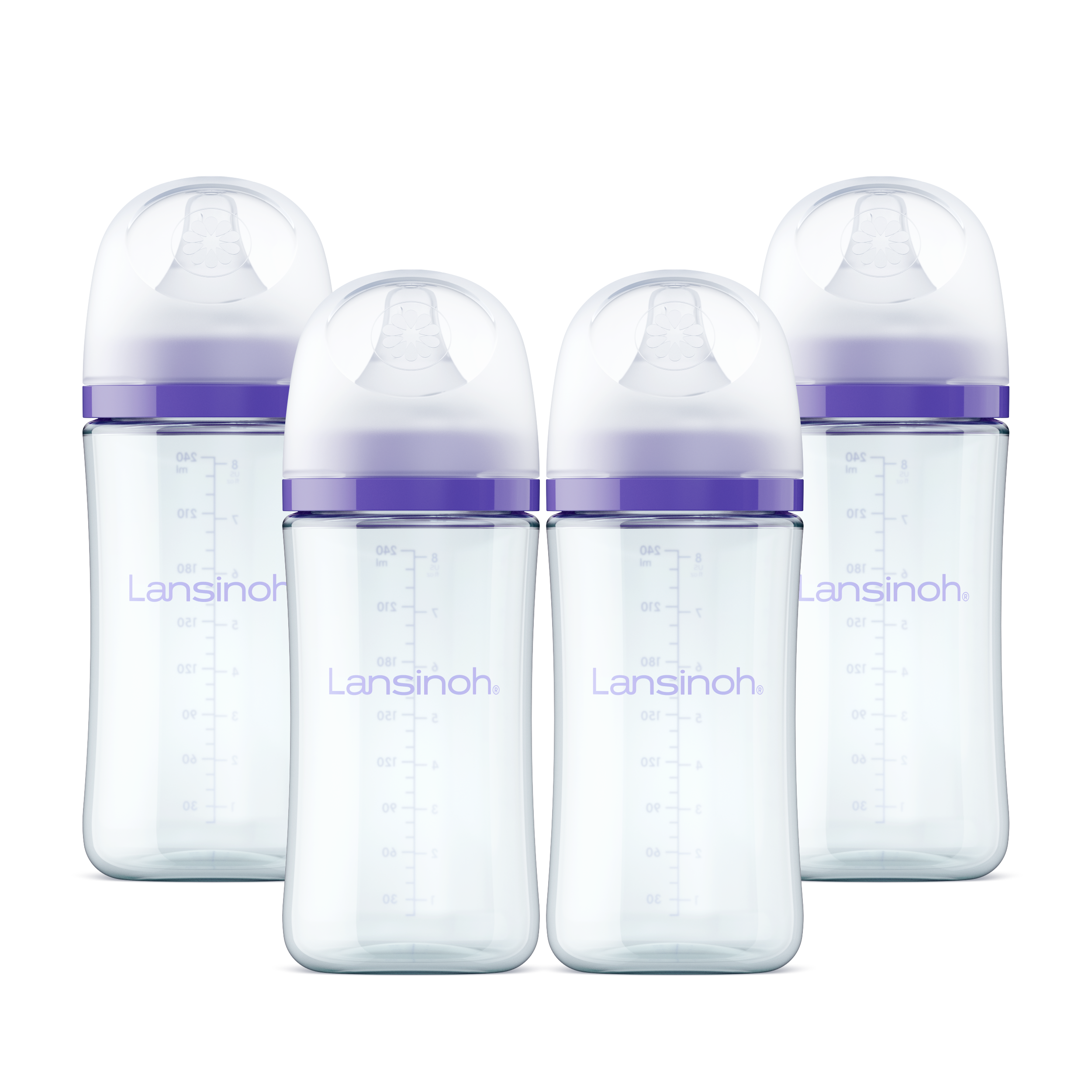 Lansinoh Baby Bottles with NaturalWave Nipple (8oz)