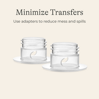 Breastmilk Storage Bags 6oz (50ct) with 2 Pump Adapters