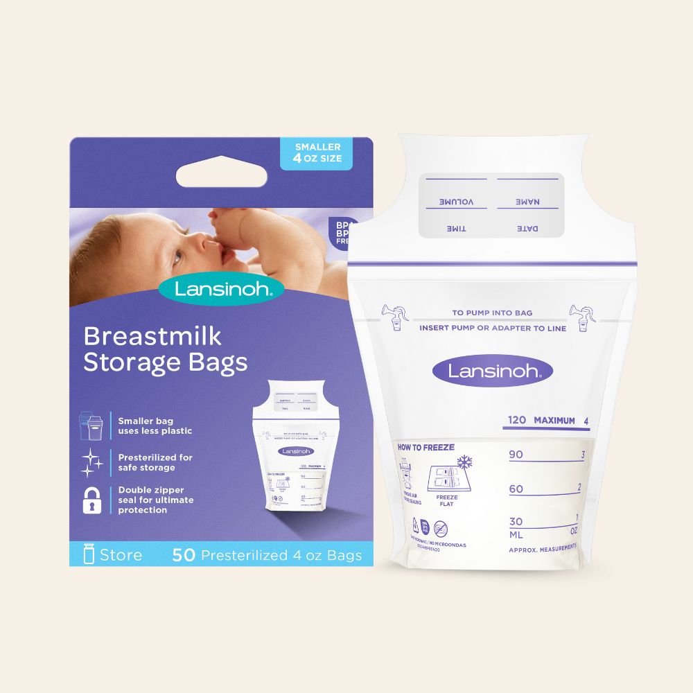 Lansinoh Breastmilk Storage Bottles 4 Pack 