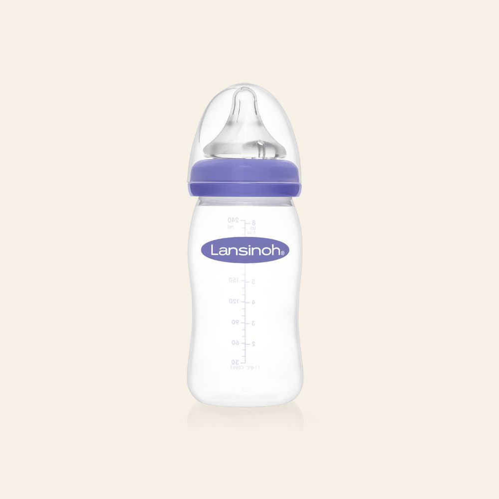  Lansinoh NaturalWave Baby Bottle Nipples, Medium Flow, Size  3M, Anti-Colic, 2 Count : Baby Bottle Nipples : Baby
