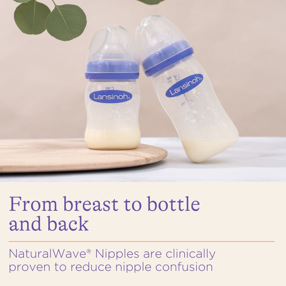 Lansinoh mOmma Bottle with Natural Wave Nipple, 5 oz