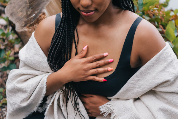 Woman breast cancer awareness month