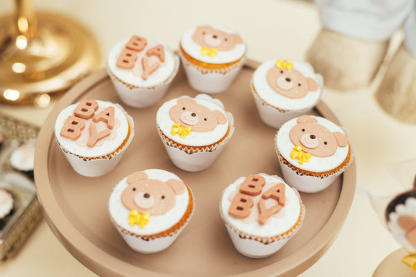 Fall baby shower cupcakes
