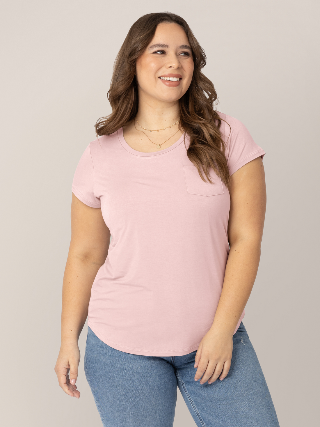 Everyday Maternity & Nursing T-shirt | Dusty Pink