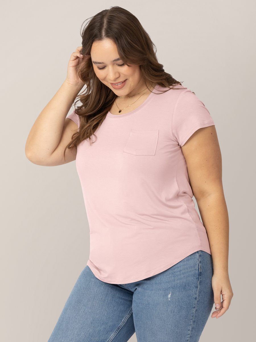 Everyday Maternity & Nursing T-shirt | Dusty Pink