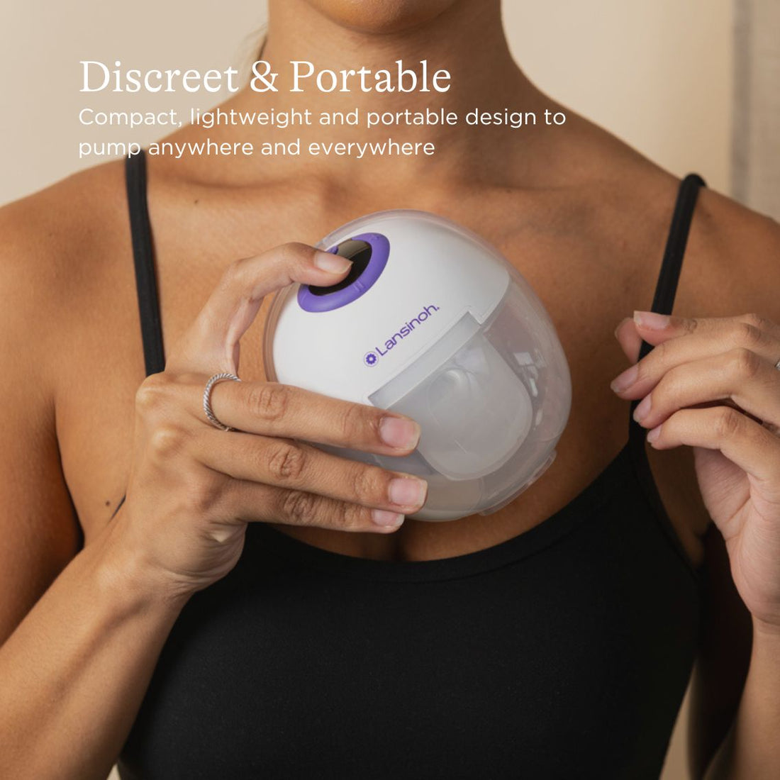 Wearable Breast Pump,Quiet & Hands-Free,Portable,in-Bra Double Electric  Breast Pump,Pain Free Strong Breastfeeding Pump Strong Suction (Whie)