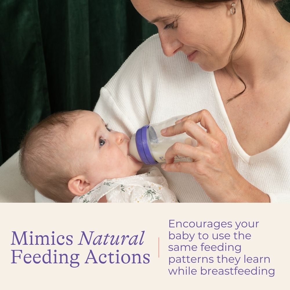 Baby Bottle Giving Newborn Formula And Breastmilk Breast Feeding