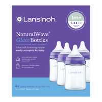Glass Baby Bottles 5oz (4 pack)