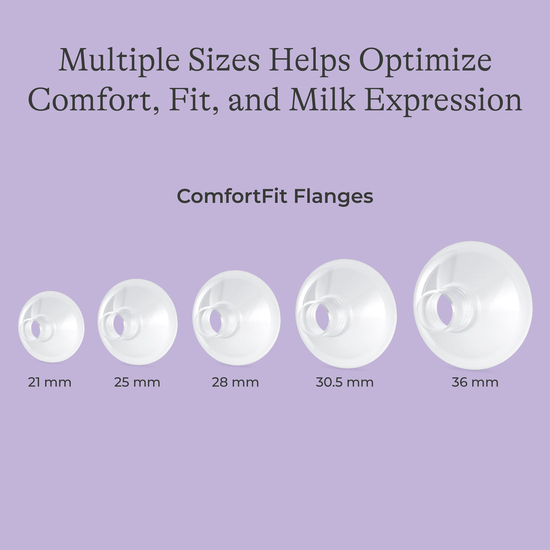 ComfortFit® Breast Pump Flange Inserts