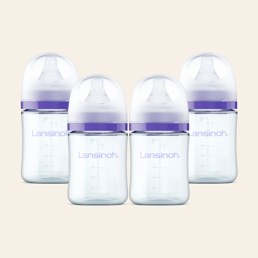 Lansinoh Glass Baby Bottles Size 5 oz