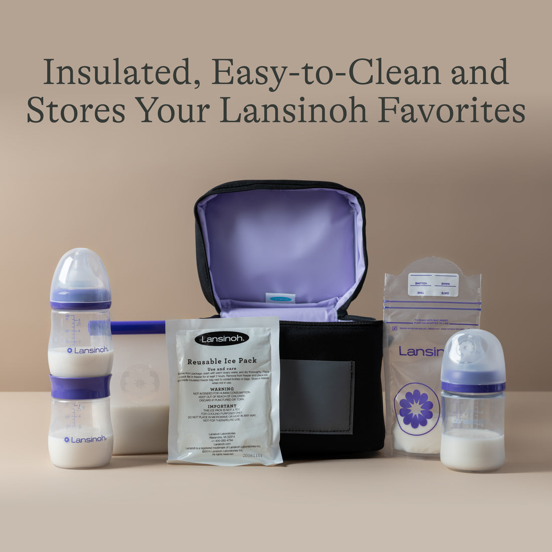 Lansinoh Breastmilk Cooler Bag with Ice Pack