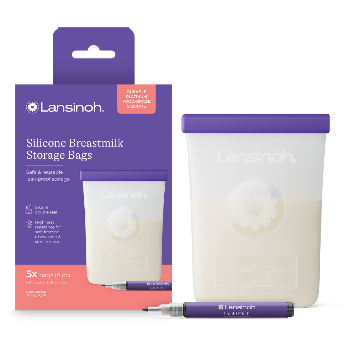 Silicone Breastmilk Storage Bags