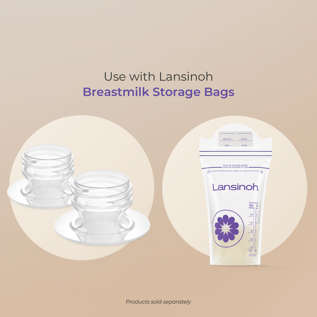 evenflo milk storage bag adapters Lansinoh Pump Adapters (2)