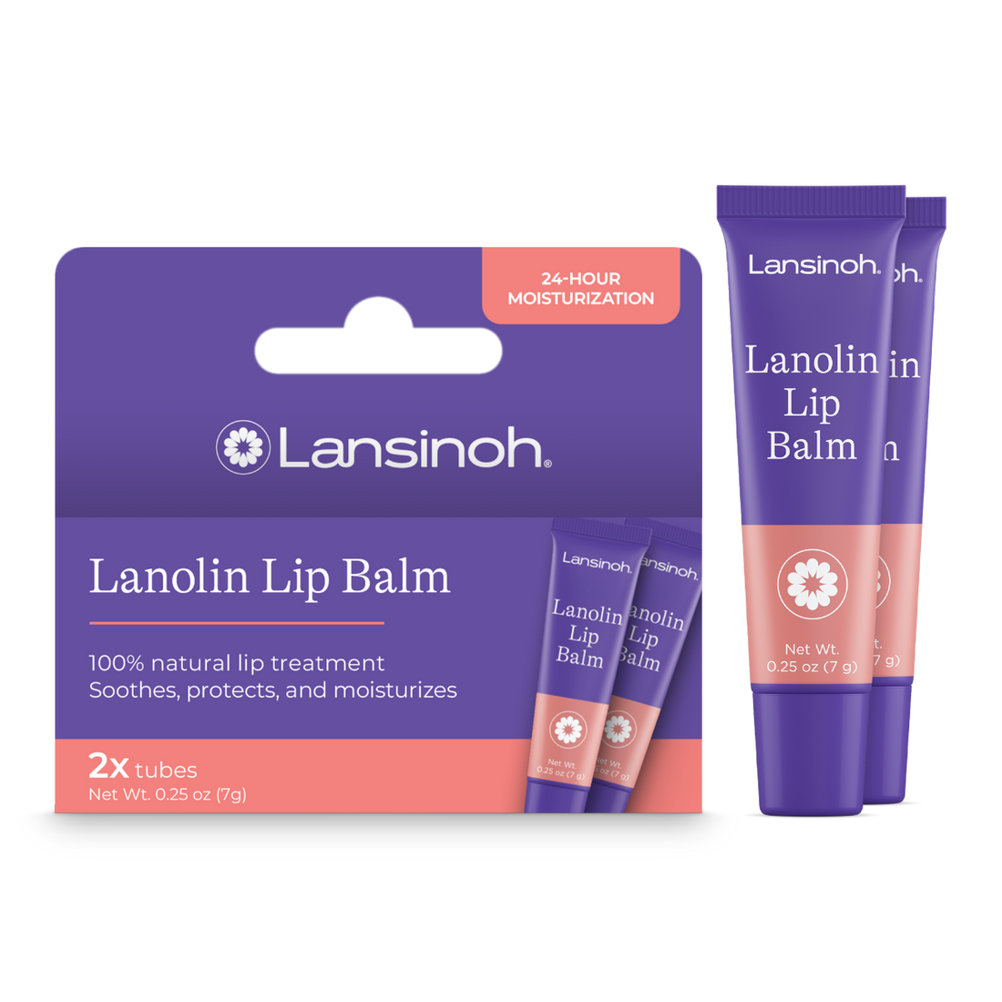 Lanolin Lip Balm (2 count)