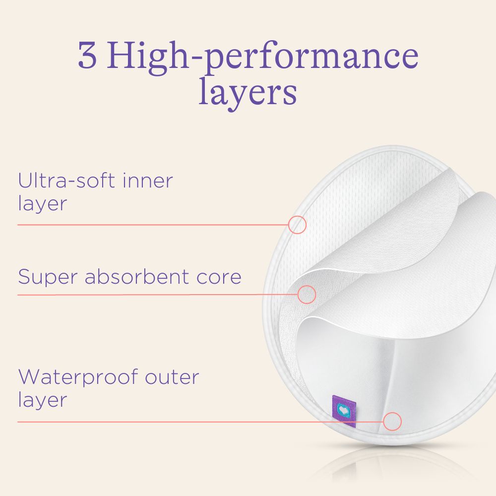 2 Essential Slim washable nursing pads