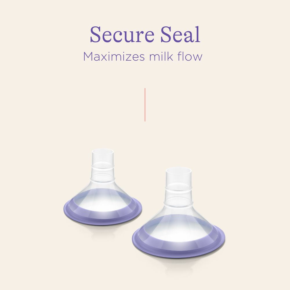  Willow Go Breast Pump Flanges, 27mm, 2 Ct, Breast Shields for Willow  Go Wearable Double Electric Breast Pump, Easy to Clean, Dishwasher Safe and  BPA Free, Clear : Baby